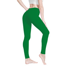 Load image into Gallery viewer, Ti Amo I love you - Exclusive Brand  - Fun Green - Angry Fish  - Womens / Teen Girls  / Womens Plus Size  - Yoga Leggings - Sizes XS-3XL
