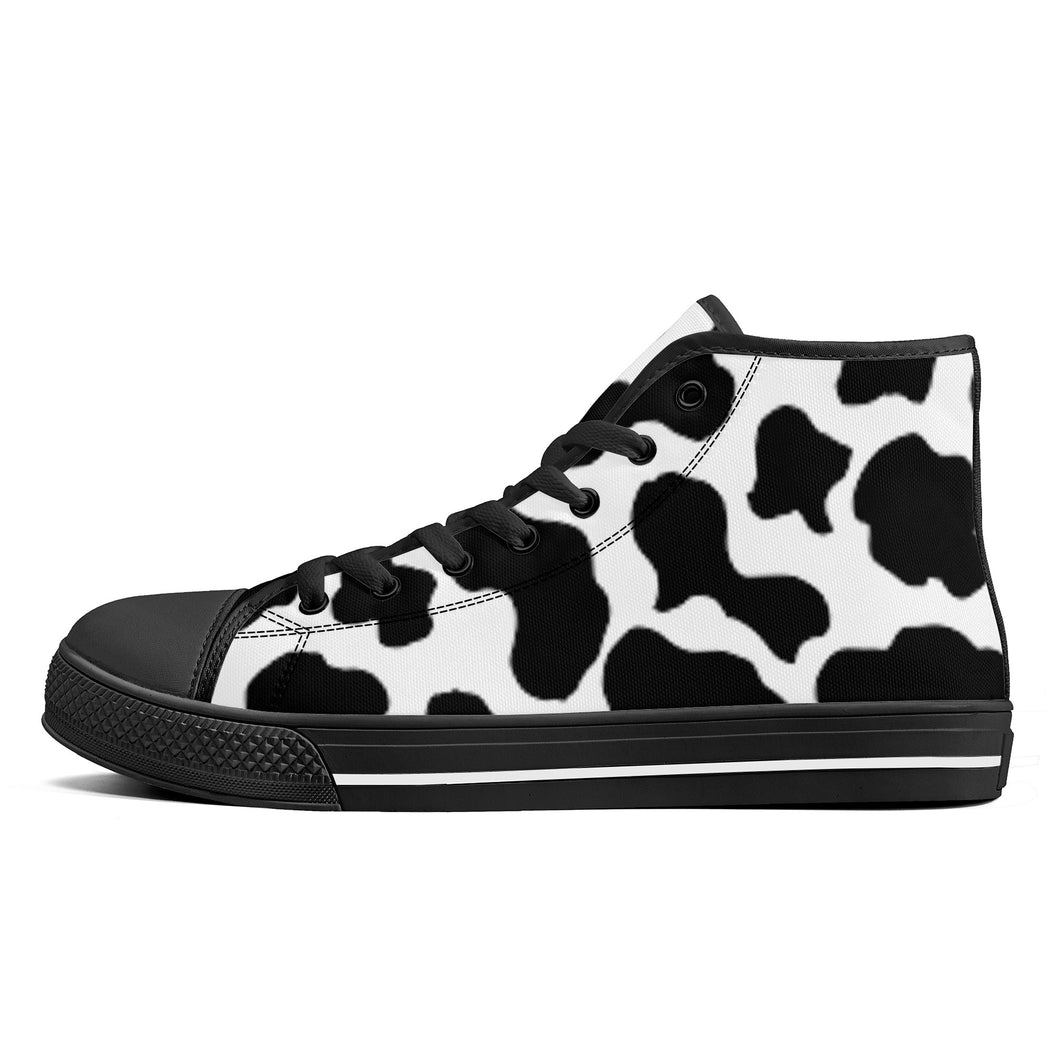 Ti Amo I love you - Exclusive Brand - High-Top Canvas Shoes - Black Soles