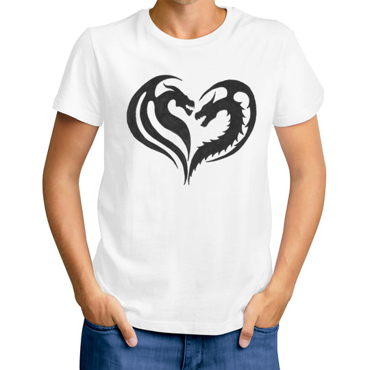 Ti Amo I love you - Double Dragon Heart -  Men's T-Shirt