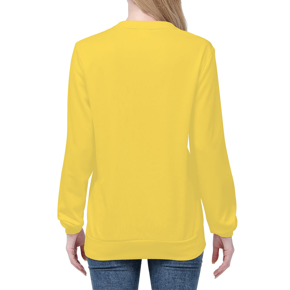 Ti Amo I love you - Exclusive Brand  - Mustard Yellow - Angry Fish - Women's Sweatshirt