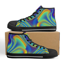 Load image into Gallery viewer, Ti Amo I love you - Exclusive Brand - High-Top Canvavs Shoes - Black Soles
