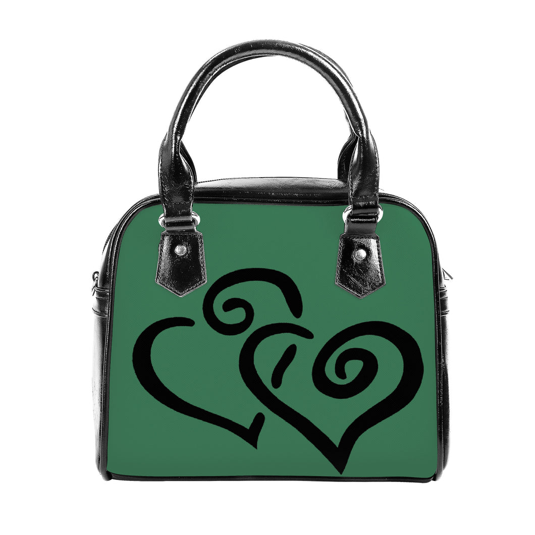 Ti Amo I love you - Exclusive Brand - Amazon - Double Black Heart -  Shoulder Handbag