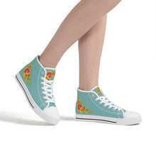 Load image into Gallery viewer, Ti Amo I love you - Exclusive Brand  - High-Top Canvas Shoes - White Soles
