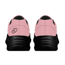 Load image into Gallery viewer, Ti Amo I love you  - Exclusive Brand  - Mandys Pink - Double Black Heart - Chunky Sneakers - Black Soles
