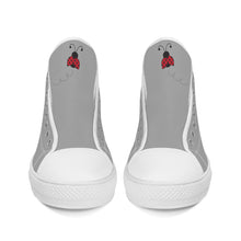 Load image into Gallery viewer, Ti Amo I love you - Exclusive Brand - High-Top Canvas Shoes - White Soles
