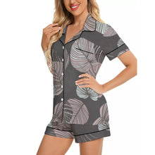 Load image into Gallery viewer, Ti Amo I love you - Exclusive Brand - Women&#39;s Imitation Silk Pajama Set With Short Sleeves
