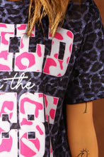 Load image into Gallery viewer, Slogan Graphic Leopard Tee
