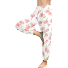 Load image into Gallery viewer, Ti Amo I love you  - Exclusive Brand  - Pink Carnation Pattern  - Women&#39;s Harem Pants
