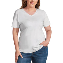 Load image into Gallery viewer, Ti Amo I love you - Exclusive Brand - Womens Plus Size V-Neck Short Sleeve Ladies T-Shirts - Sizes XL-4XL
