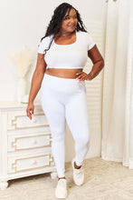 Load image into Gallery viewer, White or Black - Double Take Wide Waistband Sports Leggings
