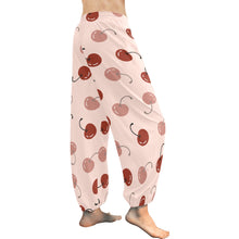 Load image into Gallery viewer, Ti Amo I love you  - Exclusive Brand  - Pink Cherries - Women&#39;s Harem Pants
