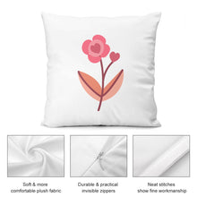 Load image into Gallery viewer, Ti Amo I love you - Exclusive Brand - 9 Colors - 7 Sizes - Flower Plush Pillow Case
