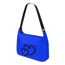 Load image into Gallery viewer, Ti Amo I love you - Exclusive Brand - Blue Blue Eyes - Double Black Heart - Journey Computer Shoulder Bag
