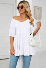 Load image into Gallery viewer, Ti Amo I love you -V-Neck Babydoll Top
