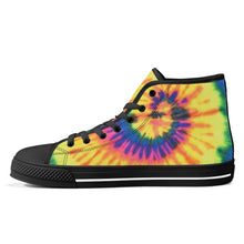 Load image into Gallery viewer, Ti Amo I love you - Exclusive Brand - High-Top Canvas Shoes - Black Soles
