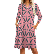 Load image into Gallery viewer, Ti Amo I love you - Exclusive Brand - 7-Point Long Sleeved Dress
