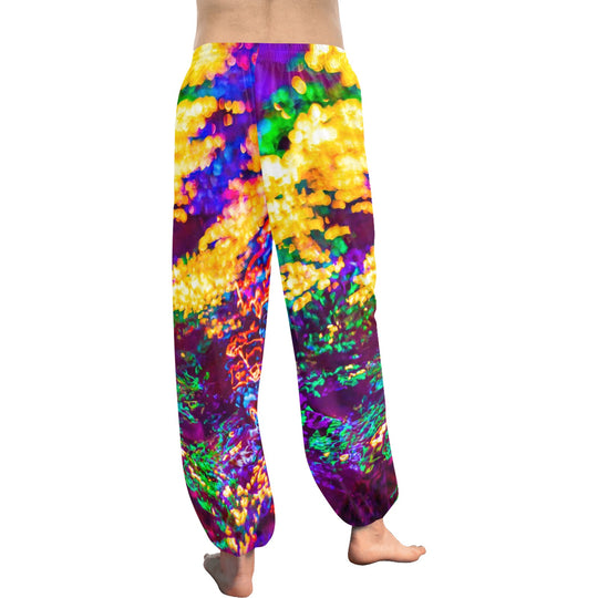 Ti Amo I love you  - Exclusive Brand  -  Oil Paint Pattern - Women's Harem Pants - Sizes XS-2XL
