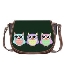 Load image into Gallery viewer, Ti Amo I love you - Exclusive Brand - Celtic - 3 Owls - Saddle Bag
