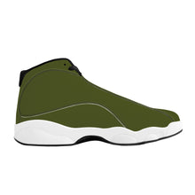 Load image into Gallery viewer, Ti Amo I love you  - Exclusive Brand  - Army Green - Mens / Womens - Unisex Basketball Shoes - Black Laces
