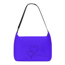 Load image into Gallery viewer, Ti Amo I love you - Exclusive Brand  - Han Purple - Double Script Heart - Journey Computer Shoulder Bag
