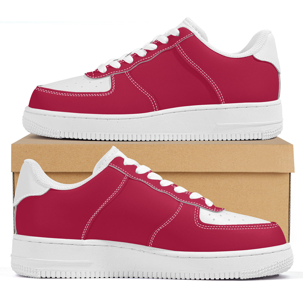 Ti Amo I love you - Exclusive Brand - Cardinal & White - Low Top Unisex Sneakers