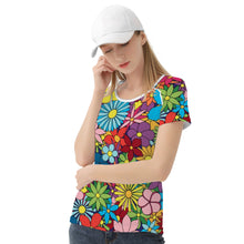 Load image into Gallery viewer, Ti Amo I love you - Exclusive Brand  - Colorful Flowers - Women&#39;s T shirt - Sizes S-2XL
