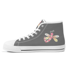 Load image into Gallery viewer, Ti Amo I love you - Exclusive Brand - High-Top Canvas Shoes - White Soles
