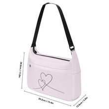 Load image into Gallery viewer, Ti Amo I love you - Exclusive Brand - Amour - Double Script Heart - Journey Computer Shoulder Bag
