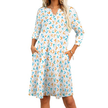 Load image into Gallery viewer, Ti Amo I love you - Exclusive Brand - 7-point Sleeve Dress - Sizes S-5XL
