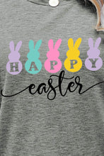 Load image into Gallery viewer, HAPPY EASTER Graphic Round Neck T-Shirt
