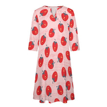 Load image into Gallery viewer, Ti Amo I love you - Exclusive Brand - 10 Styles - Fruit &amp; Veggies - 7-point Sleeve Dress - Sizes S-5XL
