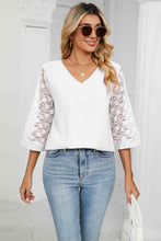 Load image into Gallery viewer, V-Neck Three-Quarter Sleeve Top
