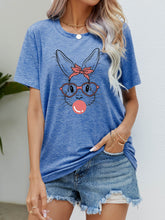 Load image into Gallery viewer, Easter Bunny Graphic Round Neck T-Shirt
