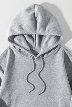 Load image into Gallery viewer, Drawstring Dropped Shoulder Hoodie
