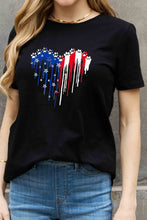 Load image into Gallery viewer, Simply Love Full Size Star Heart Graphic Cotton Tee
