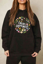 Load image into Gallery viewer, Simply Love Simply Love Full Size CREATE HAPPINESS Graphic Hoodie
