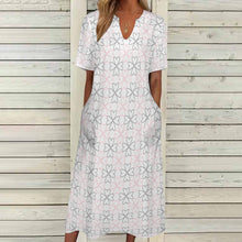 Load image into Gallery viewer, Ti Amo I love you - Exclusive Brand - Long Dress - Short Sleeves - 7-point Sleeve Long Dress - Sizes S-5XL
