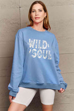 Load image into Gallery viewer, Simply Love Full Size WILD SOUL Graphic Sweatshirt
