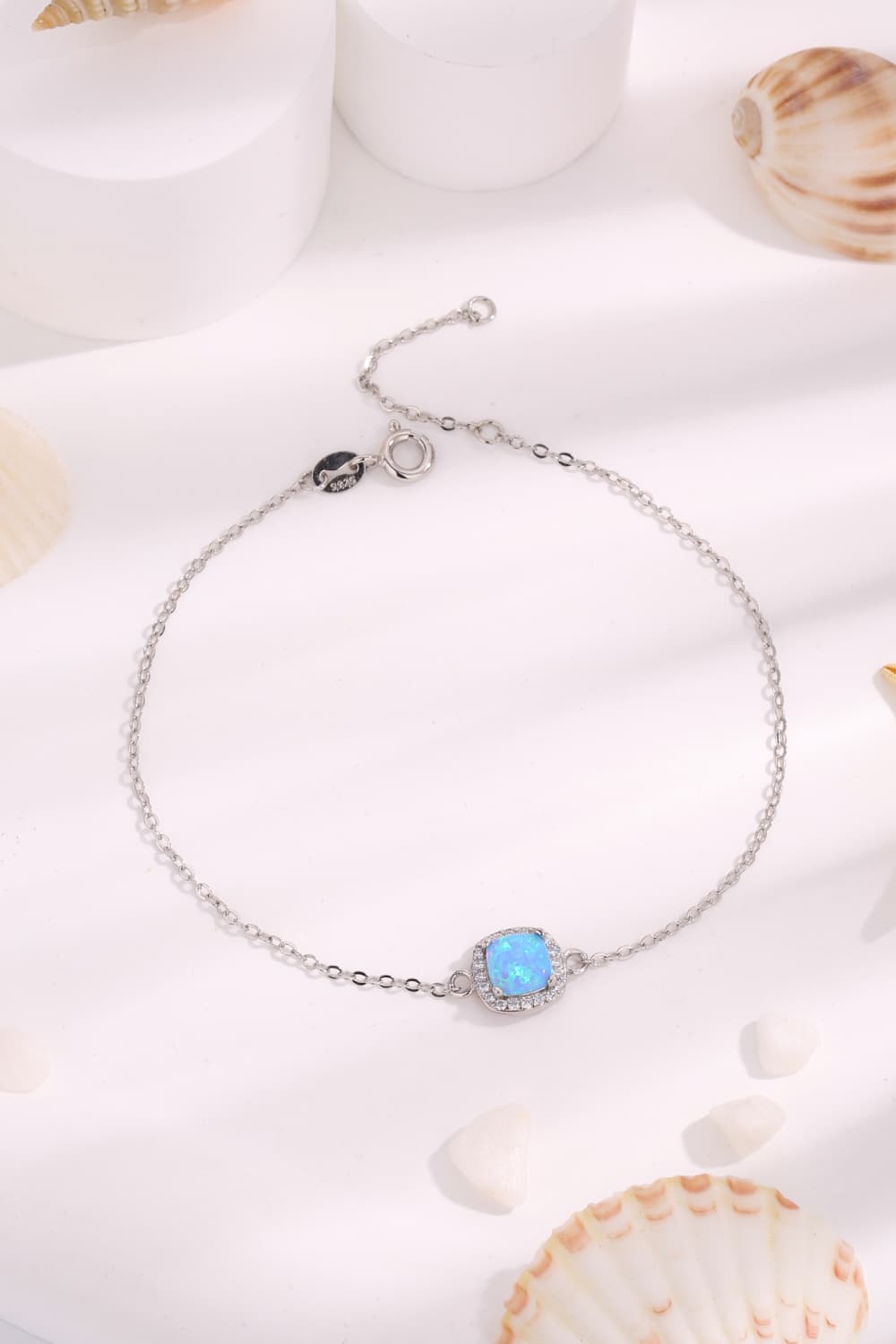 Sky Blue - Opal Platinum-Plated Bracelet