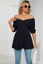 Load image into Gallery viewer, Ti Amo I love you -V-Neck Babydoll Top
