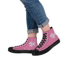 Load image into Gallery viewer, Ti Amo I love you - Exclusive Brand - Charm - Angry Fish - High Top Canvas Shoes - Black  Soles
