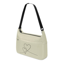 Load image into Gallery viewer, Ti Amo I love you - Exclusive Brand - Bleached Sand -  Double Script Heart - Journey Computer Shoulder Bag
