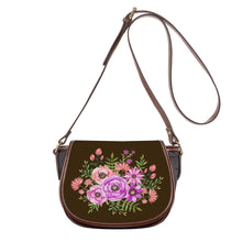 Load image into Gallery viewer, Ti Amo I love you - Exclusive Brand - Mocha - Floral Bouquet - Saddle Bag
