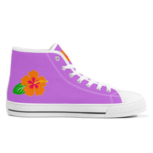 Load image into Gallery viewer, Ti Amo I love you  - Exclusive Brand  - High-Top Canvas Shoes - White Soles
