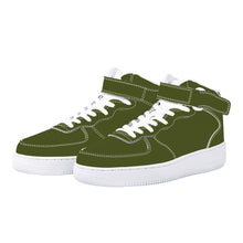 Load image into Gallery viewer, Ti Amo I love you - Exclusive Brand - Army Green - High Top Unisex Sneakers
