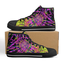 Load image into Gallery viewer, Ti Amo I love you - Exclusive Brand - High-Top Canvas Shoes - Black Soles
