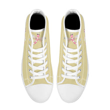 Load image into Gallery viewer, Ti Amo I love you - Exclusive Brand - High-Top Canvas Shoes - White Soles
