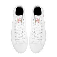 Load image into Gallery viewer, Ti Amo I love you - Exclusive Brand - High-Top Canvas Shoes - White Soles
