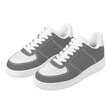 Load image into Gallery viewer, Ti Amo I love you - Exclusive Brand - Dove Gray &amp; White - Low Top Unisex Sneakers - Sizes: Big Kids 4.5-7 / Mens 4.5-14.5 / Womens 5.5-14
