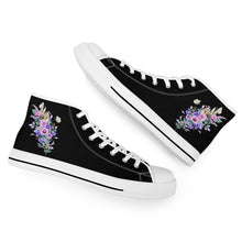 Load image into Gallery viewer, Ti Amo I love you - Exclusive Brand - High-Top Canvas Shoes - White Soles
